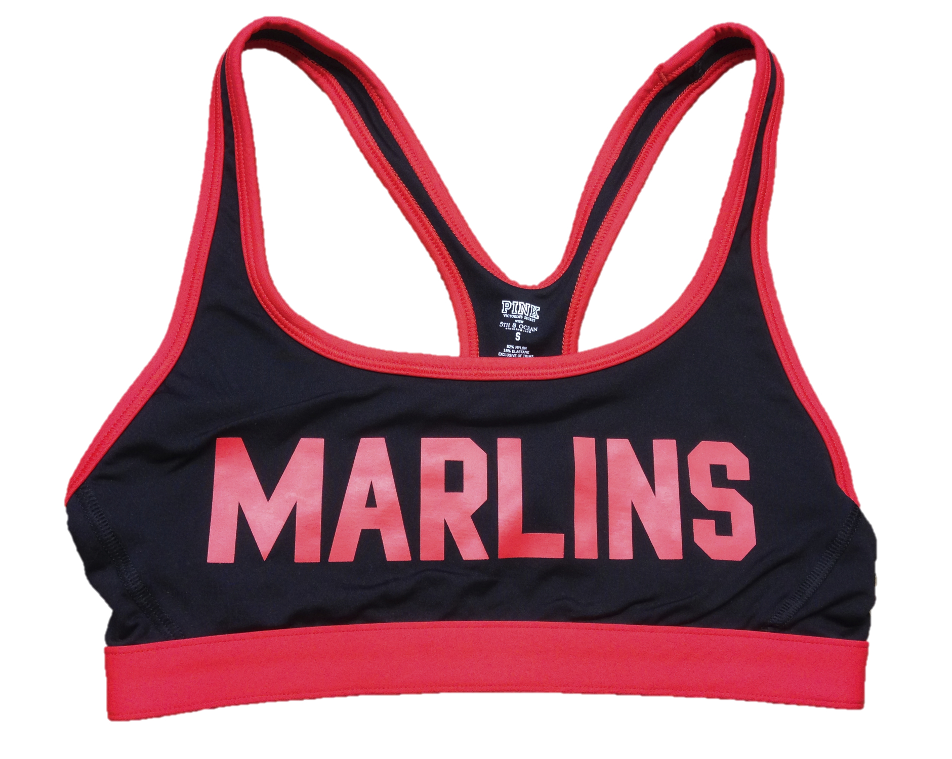 brra! Victoria's Secret PINK Miami Marlins Sports Bra Bralette Medium